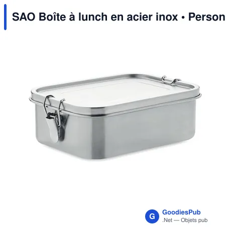 SAO Boîte à lunch en acier inox