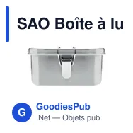 SAO Boîte à lunch en acier inox - Miniature 2