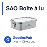 SAO Boîte à lunch en acier inox - Miniature 6