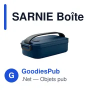 Boîte à lunch personnalisable SARNIE avec logo - 800 ml - Miniature 1