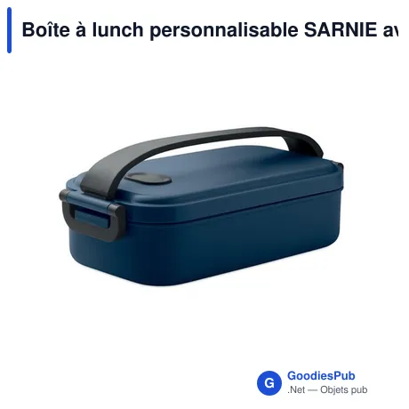 Boîte à lunch personnalisable SARNIE avec logo - 800 ml