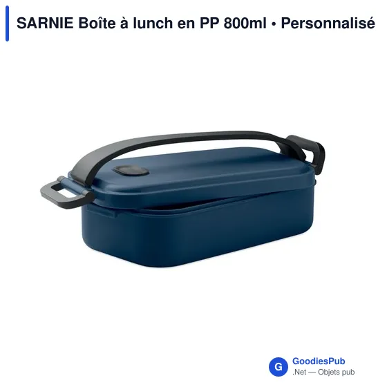 Boîte à lunch personnalisable SARNIE avec logo - 800 ml - Image 2