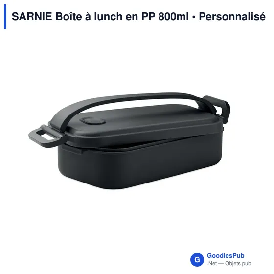 Boîte à lunch personnalisable SARNIE avec logo - 800 ml - Image 12