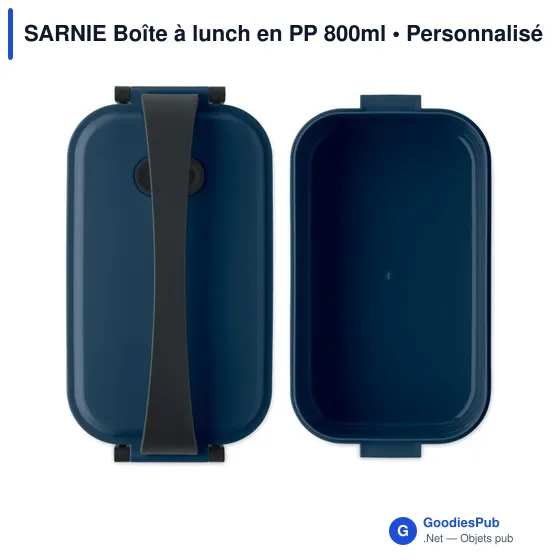 Boîte à lunch personnalisable SARNIE avec logo - 800 ml - Image 4