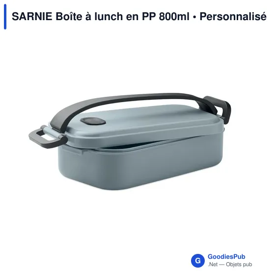 Boîte à lunch personnalisable SARNIE avec logo - 800 ml - Image 7