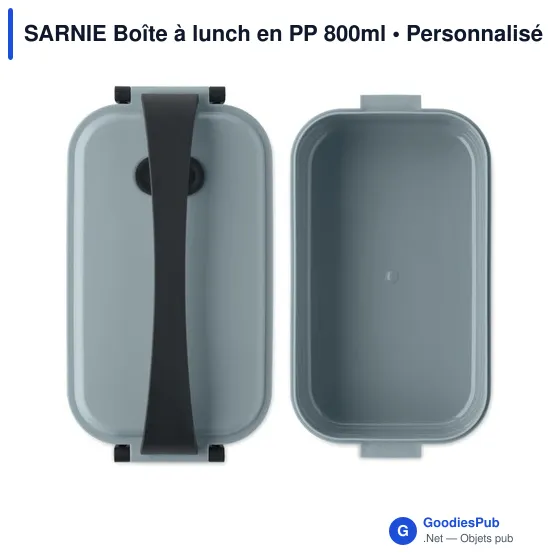 Boîte à lunch personnalisable SARNIE avec logo - 800 ml - Image 9