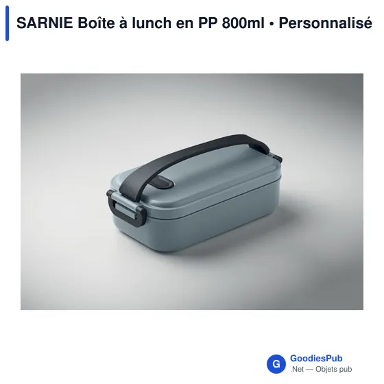 Boîte à lunch personnalisable SARNIE avec logo - 800 ml - Image 10
