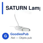 SATURN Lampe et chargeur de bureau - Miniature 1