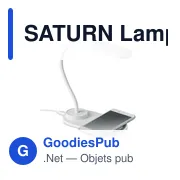 SATURN Lampe et chargeur de bureau - Miniature 2