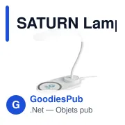 SATURN Lampe et chargeur de bureau - Miniature 3