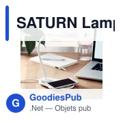 SATURN Lampe et chargeur de bureau - Miniature 4
