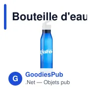 Bouteille d'eau personnalisable Sava GRS RPET 720 ml avec logo - Miniature 2