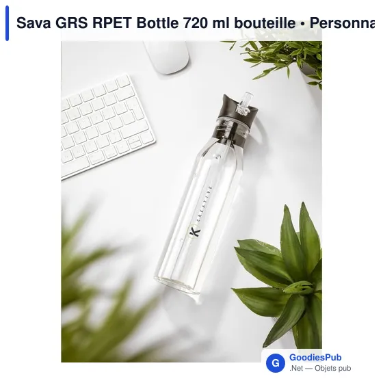 Bouteille d'eau personnalisable Sava GRS RPET 720 ml avec logo - Image 11