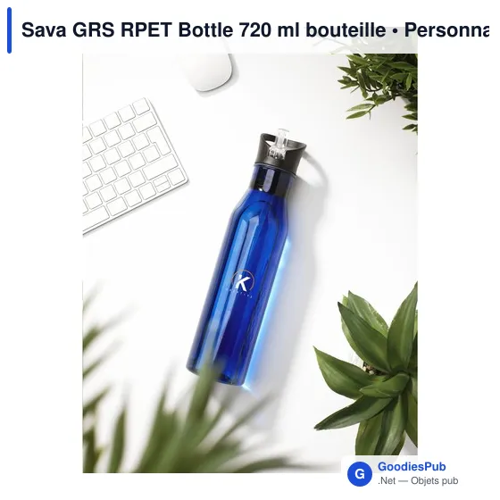Bouteille d'eau personnalisable Sava GRS RPET 720 ml avec logo - Image 5