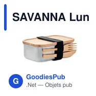 SAVANNA Lunch box en acier inox. 600ml - Miniature 1