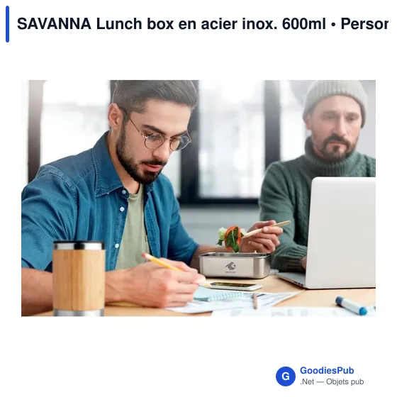 SAVANNA Lunch box en acier inox. 600ml - Image 6