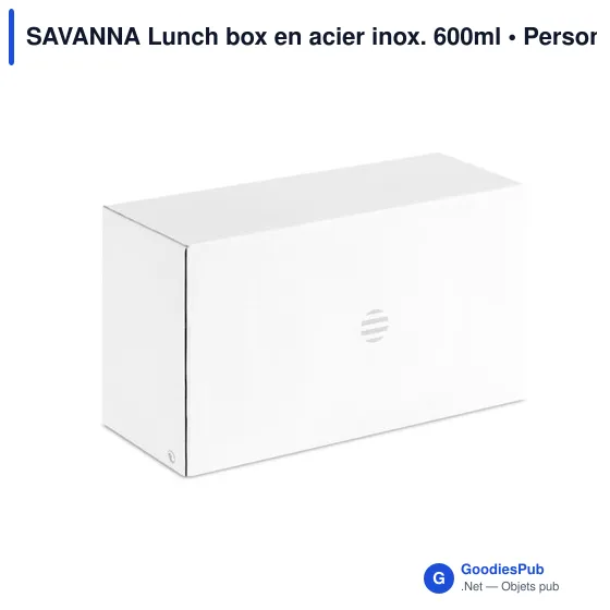 SAVANNA Lunch box en acier inox. 600ml - Image 8