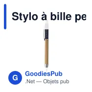 Stylo à bille personnalisable en bambou avec logo - Saya Bamboo Pen - Miniature 1