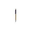 Variante bleu marine - Stylo à bille personnalisable en bambou avec logo - Saya Bamboo Pen