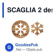 SCAGLIA 2 dessous de plat en d'acacia - Miniature 4