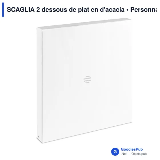 SCAGLIA 2 dessous de plat en d'acacia - Image 6