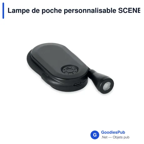 Lampe de poche personnalisable SCENE avec logo