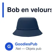 Bob en velours côtelé personnalisable avec logo - SCOOP - Miniature 7