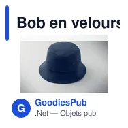 Bob en velours côtelé personnalisable avec logo - SCOOP - Miniature 10