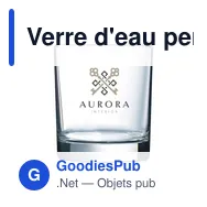 Verre d'eau personnalisable Scott 300 ml avec logo - Miniature 1