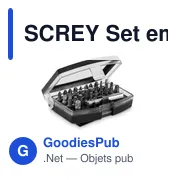 Set d'embouts de tournevis personnalisable SCREY - 32 piècesavec logo - Miniature 1