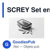 Set d'embouts de tournevis personnalisable SCREY - 32 piècesavec logo - Miniature 2