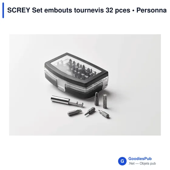 Set d'embouts de tournevis personnalisable SCREY - 32 piècesavec logo - Image 2
