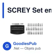 Set d'embouts de tournevis personnalisable SCREY - 32 piècesavec logo - Miniature 3