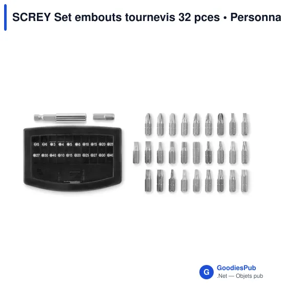 Set d'embouts de tournevis personnalisable SCREY - 32 piècesavec logo - Image 3
