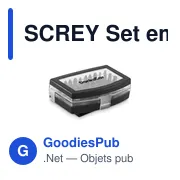 Set d'embouts de tournevis personnalisable SCREY - 32 piècesavec logo - Miniature 4