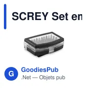 Set d'embouts de tournevis personnalisable SCREY - 32 piècesavec logo - Miniature 6