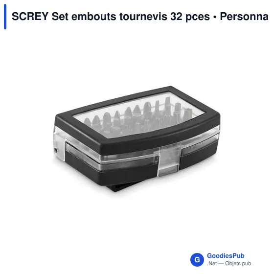 Set d'embouts de tournevis personnalisable SCREY - 32 piècesavec logo - Image 6