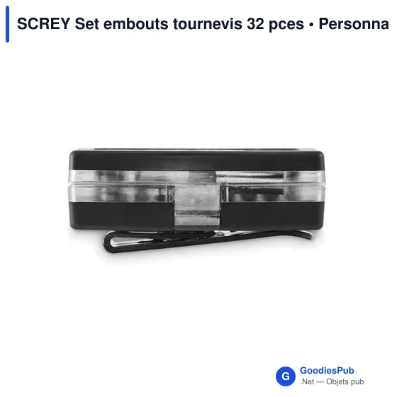 Set d'embouts de tournevis personnalisable SCREY - 32 piècesavec logo - Image 8