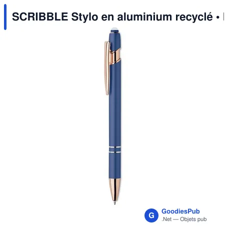 SCRIBBLE Stylo en aluminium recyclé
