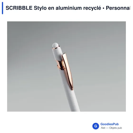SCRIBBLE Stylo en aluminium recyclé - Image 12