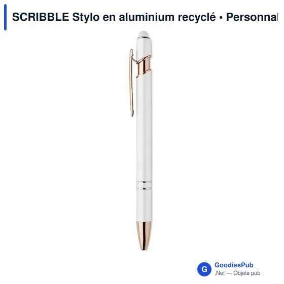 SCRIBBLE Stylo en aluminium recyclé - Image 9