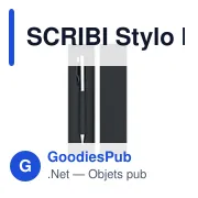 SCRIBI Stylo bille twist métal +boîte - Miniature 2