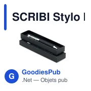 SCRIBI Stylo bille twist métal +boîte - Miniature 5