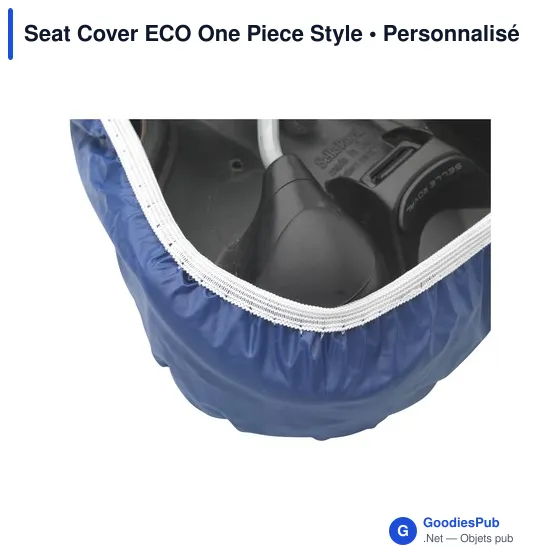 Housse de selle personnalisable en plastique recyclé - Seat Cover ECO Oneavec logo - Image 2