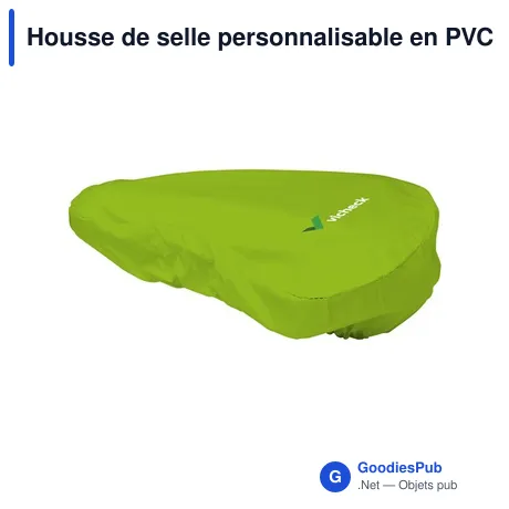 Housse de selle personnalisable en PVC recyclé avec logo