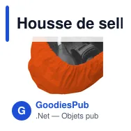 Housse de selle personnalisable en PVC recyclé avec logo - Miniature 11