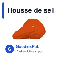 Housse de selle personnalisable en PVC recyclé avec logo - Miniature 12