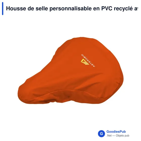 Housse de selle personnalisable en PVC recyclé avec logo - Image 12