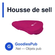 Housse de selle personnalisable en PVC recyclé avec logo - Miniature 4