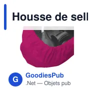 Housse de selle personnalisable en PVC recyclé avec logo - Miniature 5
